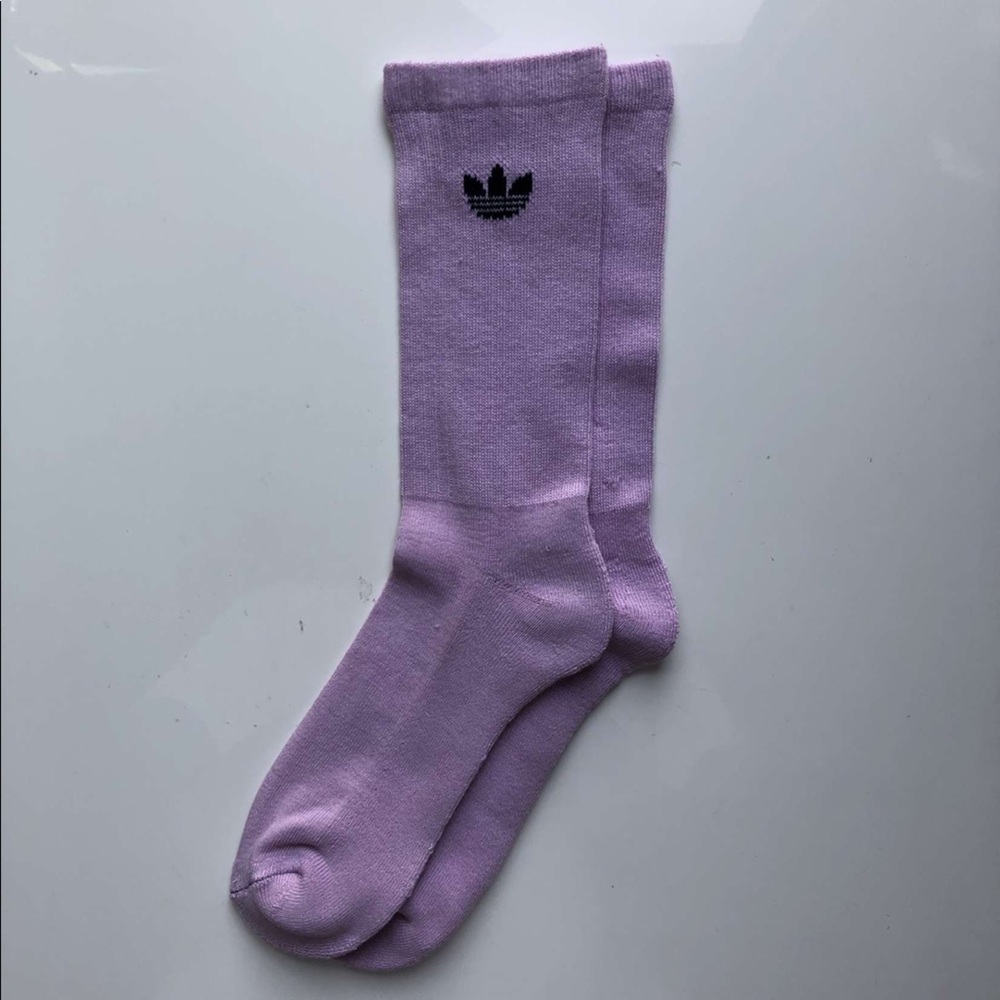 Purple Adidas Socks